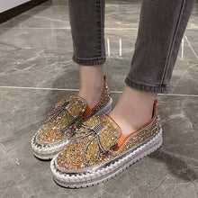 Laden Sie das Bild in den Galerie-Viewer, Vorverkauf &gt;&gt;&gt; Lässige Plateauschuhe mit Strass