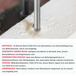 Professionelles Dreiecksbohrer Set