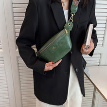 Laden Sie das Bild in den Galerie-Viewer, Gürteltasche im koreanischen Stil mit karierten Nähten