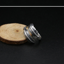 Laden Sie das Bild in den Galerie-Viewer, Offener Silber Engelsfederring