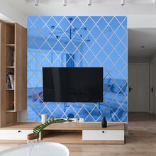 Laden Sie das Bild in den Galerie-Viewer, Rhombus Acryl Spiegel Wandaufkleber