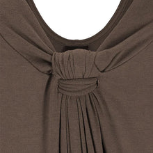 Laden Sie das Bild in den Galerie-Viewer, Einfarbiges Sexy Kleid mit V-Ausschnitt für Damen