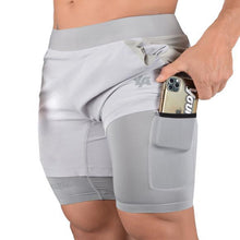 Laden Sie das Bild in den Galerie-Viewer, Schnell trocknende, doppellagige, elastische Shorts
