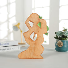 Laden Sie das Bild in den Galerie-Viewer, Kreative Moderne Paar-Holzstatue