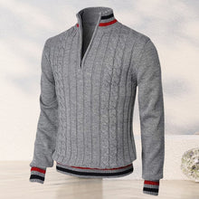 Laden Sie das Bild in den Galerie-Viewer, Farbe-Block-Rollkragenpullover mit Reißverschluss