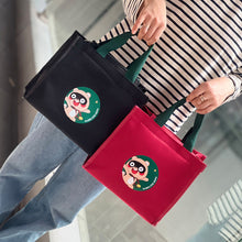 Laden Sie das Bild in den Galerie-Viewer, Niedliche Bären Lunchtasche aus Segeltuch