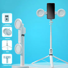 Laden Sie das Bild in den Galerie-Viewer, Selfie-Stick mit LED-Aufhelllicht