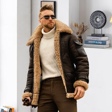 Laden Sie das Bild in den Galerie-Viewer, Herren Dicke Mittellange Jacke