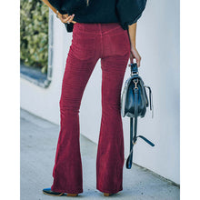 Laden Sie das Bild in den Galerie-Viewer, Freizeithose aus Cord mit elastischer Taille