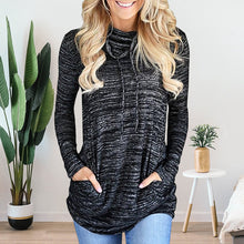 Laden Sie das Bild in den Galerie-Viewer, Lockere Pullover mit Taschen und Kordelzug