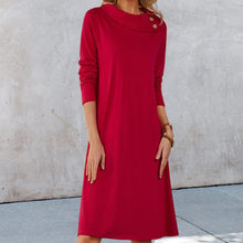 Laden Sie das Bild in den Galerie-Viewer, Vintage französisches Strickkleid