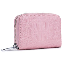 Laden Sie das Bild in den Galerie-Viewer, Krokodil Kartenhalter mit Reißverschluss