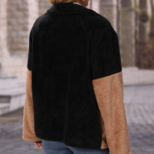 Laden Sie das Bild in den Galerie-Viewer, Cardigan-Jacke mit Farbblock-Panel