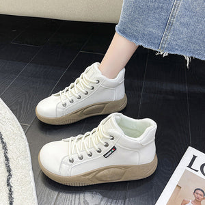 Damen High Top Freizeitschuhe mit dicken Sohlen