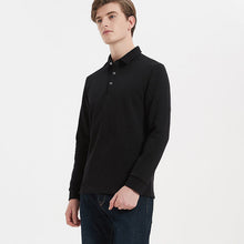 Laden Sie das Bild in den Galerie-Viewer, Langärmeliges Poloshirt für Herren