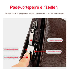 Laden Sie das Bild in den Galerie-Viewer, Diebstahlsichere Herrenhandtasche mit Zahlenschloss