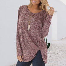 Laden Sie das Bild in den Galerie-Viewer, Neues Twist-T-Shirt mit Rundhalsausschnitt