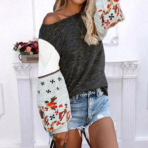 Langärmliges Bedrucktes Sweatshirt