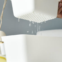 Laden Sie das Bild in den Galerie-Viewer, Quadratische Entleerbare Doppellagige Aufbewahrungsbox