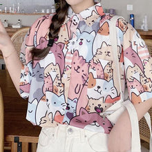 Laden Sie das Bild in den Galerie-Viewer, Glückliches Katzen-Shirt