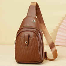 Laden Sie das Bild in den Galerie-Viewer, Kleiner Sling-Rucksack für Damen Leder