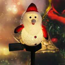 Laden Sie das Bild in den Galerie-Viewer, Super süße wasserdichte Solarenergie Schneemann Lampe