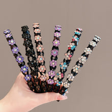 Laden Sie das Bild in den Galerie-Viewer, Modisches Rutschfestes Strass-Stirnband