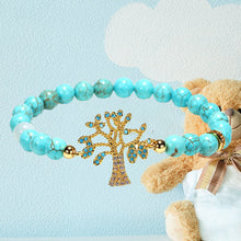 Laden Sie das Bild in den Galerie-Viewer, Baum des Lebens Türkis Zirkon Armband