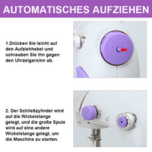 Laden Sie das Bild in den Galerie-Viewer, Mini-Nähmaschine Elektrische Haushaltsnähmaschine