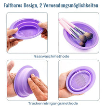 Laden Sie das Bild in den Galerie-Viewer, Reinigungsschale für Make-up-Pinsel aus Silikon