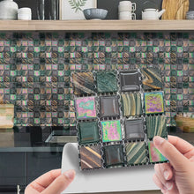 Laden Sie das Bild in den Galerie-Viewer, 3D-Mosaik Kristall Fliesenaufkleber, 10 Stück