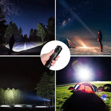 Laden Sie das Bild in den Galerie-Viewer, Wiederaufladbare taktische LED-Laser-Taschenlampe