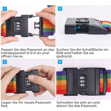 Laden Sie das Bild in den Galerie-Viewer, Farbige Gepäckgurte