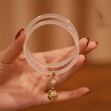Laden Sie das Bild in den Galerie-Viewer, Armband aus Glocke und Jade im antiken Stil