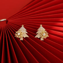 Laden Sie das Bild in den Galerie-Viewer, Drehbare Weihnachtsbaum-Ohrringe