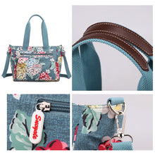 Laden Sie das Bild in den Galerie-Viewer, Damen Handtasche mit großem Fassungsvermögen und Blumenmuster