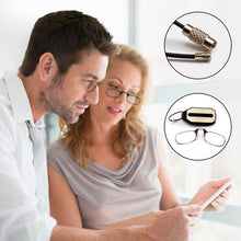 Laden Sie das Bild in den Galerie-Viewer, Tragbare Mini-Lesebrille mit beinlosem Nasenclip