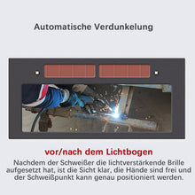 Laden Sie das Bild in den Galerie-Viewer, Neue automatische Schweißbrille mit variablem Licht