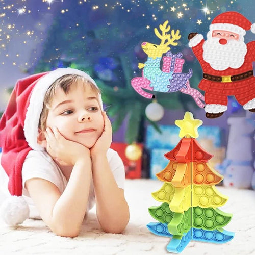 3D Weihnachten Pop Blase Spielzeug