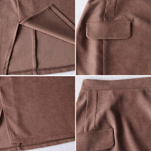 Laden Sie das Bild in den Galerie-Viewer, Schlankes, einfarbiges Hüftkleid mit hoher Taille