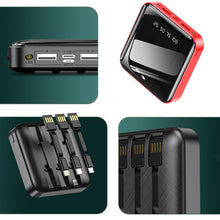 Laden Sie das Bild in den Galerie-Viewer, Neue abnehmbare Mini Powerbank mit externen Kabeln