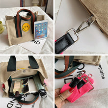Laden Sie das Bild in den Galerie-Viewer, Smiley-Segeltuchtasche
