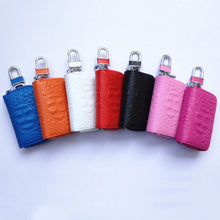 Laden Sie das Bild in den Galerie-Viewer, Schlüsseletui aus Leder mit Krokodilmuster