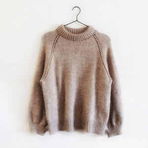 Einfarbiger Pullover aus Mohair