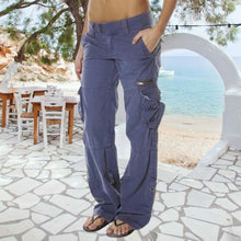 Laden Sie das Bild in den Galerie-Viewer, Damen Lässige Lockere Cargohose mit mehreren Taschen