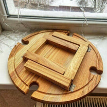 Laden Sie das Bild in den Galerie-Viewer, Klappbares Weinregal Aus Holz Für Den Außenbereich