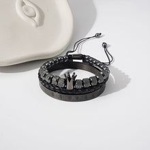 Laden Sie das Bild in den Galerie-Viewer, Kronenarmband aus Edelstahl