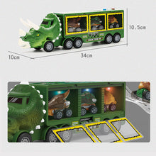 Laden Sie das Bild in den Galerie-Viewer, Kinder Dinosaurier Transport Spielzeug Lagerwagen