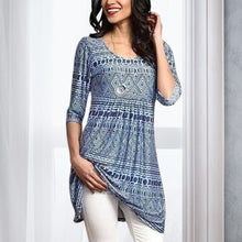 Laden Sie das Bild in den Galerie-Viewer, Bedrucktes Kleid mit mittleren Ärmeln