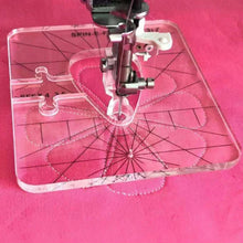Laden Sie das Bild in den Galerie-Viewer, DIY-Verarbeitung Nählineal Vorlage Patchwork-Werkzeuge +Quiltfußpresse